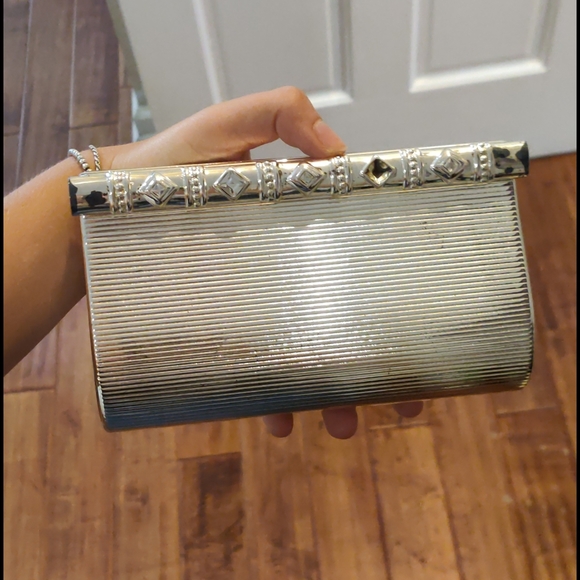 Vintage 1940s metallic clutch - Picture 1 of 8